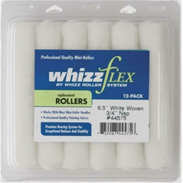 Whizz 44575 6 x 0.75 in. White Flex Woven Roller Cover, 12PK 176178